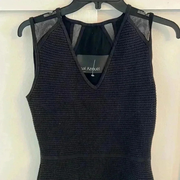 Yigal Azrouel waffle Fit and Flare mesh dress Medium - Picture 2 of 7